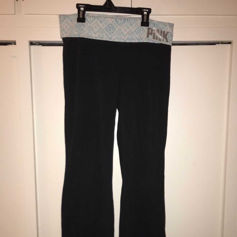 PINK yoga pants, size medium